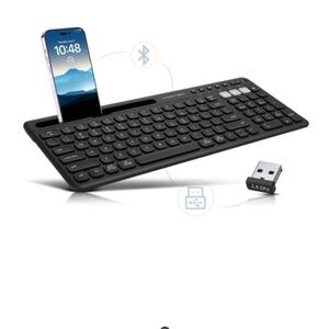 Logitech Black Multi-Device Wireless Keyboard